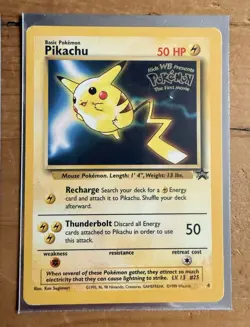 Wizards of the Coast Pokemon TCG The First Movie Promo 3-Card Lot Pikachu - Image 1