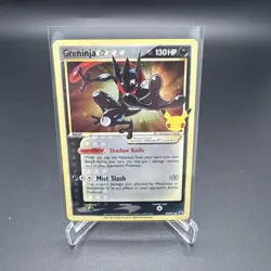 Pokemon TCG Greninja Gold Star SWSH144 25th Celebrations Black Star Promo NM - Image 3