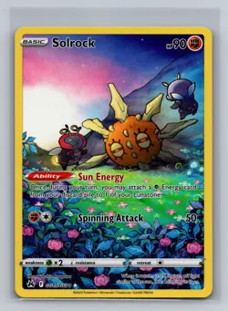 Solrock GG15/GG70 Holo Crown Zenith Galarian Gallery Pokemon NM - Image 1