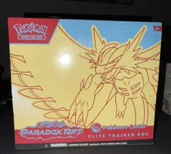 Pokemon Center ETB Roaring Moon Elite Trainer Box Paradox Rift - Image 1