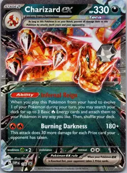 Charizard ex -196 Holo Promo Scarlet & Violet Promo Pokemon Holo Near Mint - Image 1