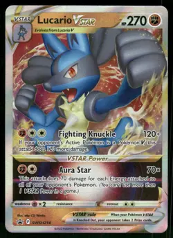 Lucario VSTAR - SWSH214 Promo Holo NM Pokemon SWSH: Sword & Shield Promo Cards - Image 1