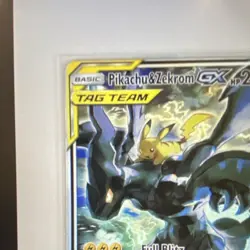 Pikachu & Zekrom GX TAG TEAM 240 HP SM168 SM Holo Promo Pokemon TCG English - Image 3
