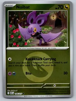 Noibat (Energy Symbol Pattern) 156/217 Holo Ascended Heroes Pokemon Reverse NM - Image 1