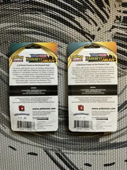 Pokemon TCG Darkness Ablaze Checklane Blister Pikachu/Hatenna Set of 2 Sealed - Image 2