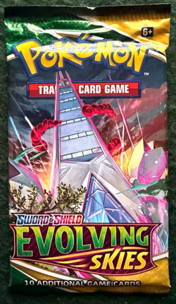 NEW Sealed Evolving Skies Pokemon TCG Booster Packs Complete Art Set (4 Packs) - Image 5