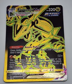 Pokemon TCG Card Rayquaza VMAX TG29/TG30 Silver Tempest Holo Secret Rare - Image 4