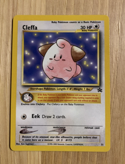 2001 CLEFFA BLACK STAR PROMO #31 POKEMON TCG NM - Image 1
