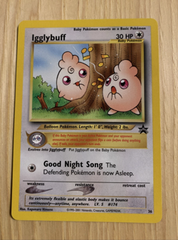 Pokemon - Igglybuff Black Star Promo # 36 NM - Image 1