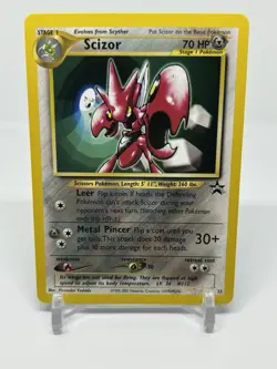 Pokemon Scizor #33 Black Star League Promo 2001 WOTC NM- - Image 1