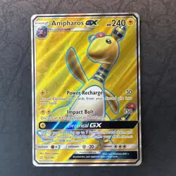 Ampharos GX (Full Art) 163/181 Sm-Team Up Holo Sun & Moon Pokemon BM - Image 1