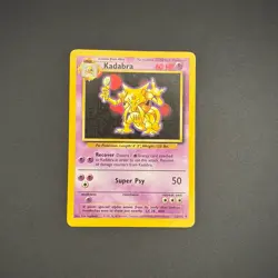 Kadabra 32/102 Uncommon Base Set Unlimited Pokemon Lightly Played - Image 2