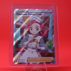 2020 Pokemon Vivid Voltage Full Art 185/185 Pokemon Center Lady - Image 1