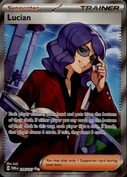 Lucian 208/167 Ultra Rare Twilight Masquerade Pokemon Holo Near Mint - Image 1