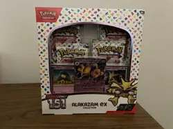Pokemon TCG Scarlet and Violet - 151 Alakazam ex Collection Box - 4 Packs 820650855269 - Image 1