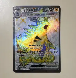 Pokemon TCG Tyranitar ex 211/197 SV03 Obsidian Flames Full Art Holo UR - Image 1