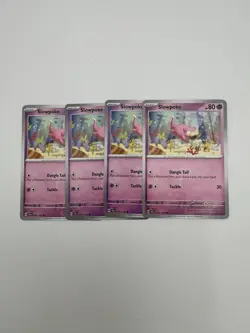 [4x Playset] Slowpoke 057/142 Sv07: Stellar Crown POKEMON TCG Play Set - Image 1