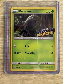 The Pokemon Company Bulbasaur SM198 SM Detective Pikachu Stamped Promo Holo EN - Image 1