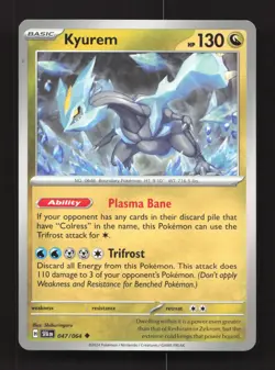 Kyurem 047/064 Uncommon Shrouded Fable Pokemon Near Mint - Image 1