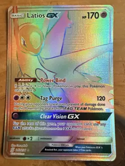 Pokemon Latios GX 243/236 Unified Minds Holo Full Art Secret Rare ENG 170 HP - Image 1