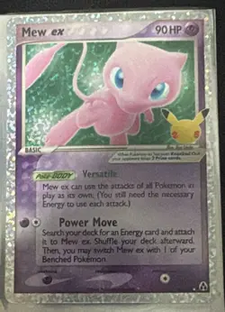 Pokemon Mew EX 88/92 – Celebrations Classic Collection – Ultra Rare Holo – NM. - Image 1
