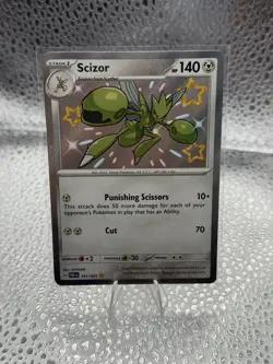 Pokemon SV: Paldean Fates Scizor 191/091 Shiny Rare - Image 1