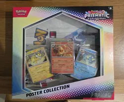 Pokemon TCG Scarlet & Violet Prismatic Evolutions Poster Collection Box Sealed - Image 1