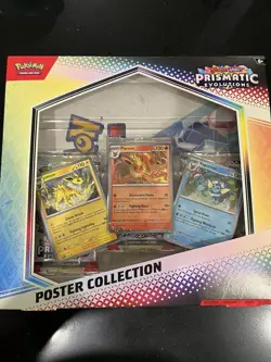 Pokemon TCG Scarlet & Violet Prismatic Evolutions Poster Collection Box Sealed - Image 1