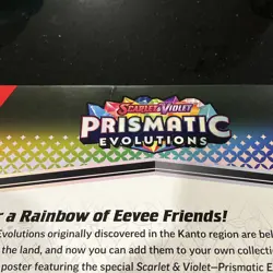 Pokemon TCG Scarlet & Violet Prismatic Evolutions Poster Collection Box Sealed - Image 4