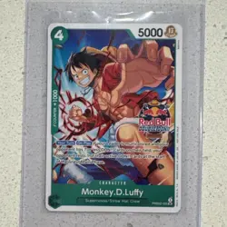 One Piece Monkey D. Luffy PRB02-005 Red Bull Double DON!! Event - Image 1