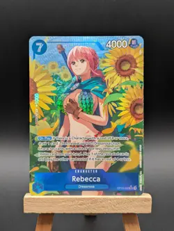 One Piece TCG Royal Blood OP-10 - Rebecca SR Alt Art Parallel OP10-058 - Image 1
