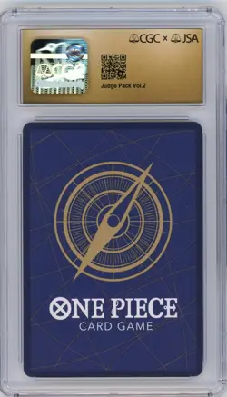 CGC Pristine 10 Auto 10 Colleen Clinkenbeard MONKEY D LUFFY Judge Promo OP03-070 - Image 2