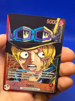 One Piece Awakening of the New Era Sabo OP05-001 Alternate Art Parallel Leader - Image 3