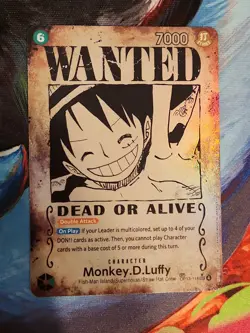 Monkey.D.Luffy SP (Wanted Poster) OP13-118 Carrying On His Will One Piece TCG🔥 - Image 1