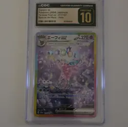 CGC Pristine 10 Espeon ex 211/187 Sv8a Terastal Fest ex JPN 2024 SAR Holo - Image 1