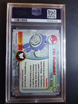 PSA 8 NM-MT Poliwhirl 1999 Topps Series 1 Foil Pokemon T.V. Card #61 - Image 2