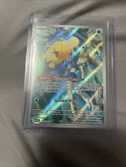 Pokemon TCG Misty's Psyduck Illustration Rare Holo Card 193/182 Destined Rivals - Image 1
