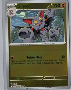 Gliscor 050/094 Uncommon Phantasmal Flames Pokemon Reverse Holo Near Mint - Image 1