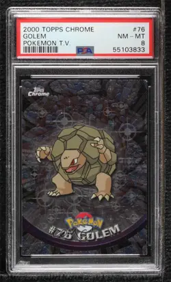 Golem Topps Chrome Pokemon TV Animation Edition #76 2000 - Image 1