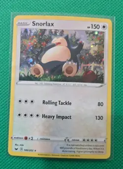 Snorlax 140/202 - Sword & Shield Promo - Cosmos Holo Pokemon Card - (LP-NM) - Image 1