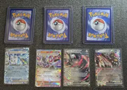 Pokemon card Lot Of 4, Mew Vmax 114/264, Rayquaza Vmax 101/159 NM - Image 3