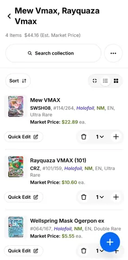 Pokemon card Lot Of 4, Mew Vmax 114/264, Rayquaza Vmax 101/159 NM - Image 4