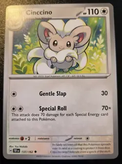 Cinccino 137/162 Uncommon Scarlet & Violet: Temporal Forces Pokemon TCG - Image 1