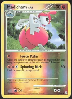 Medicham 32 Diamond & Pearl - Reverse Holo Pokemon LP (Rare) - Image 1