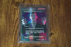 Giovanni’s Scheme 162/162 Full Art Trainer XY BREAKthrough Pokemon Card LP - Image 1
