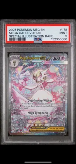 Pokemon Mega Gardevoir EX SIR Mega Evolution 178/132 PSA 9 Graded - Image 1