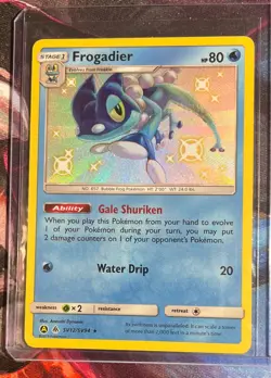 Frogadier SV12/SV94 Hidden Fates Shiny Holo Rare NM Pokemon TCG - Image 1