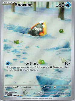Snorunt 188/182 Illustration Rare Paradox Rift Pokemon Holo Near Mint - Image 1