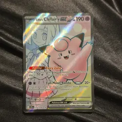 Pokemon TCG Lillie's Clefairy ex Sv09 Full Art Holo 173/159 190 HP Eng - Image 1
