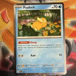 Psyduck 007 *Swirl* Mega Evolution Cosmos Holo Black Star Promo Pokemon TCG NM - Image 1